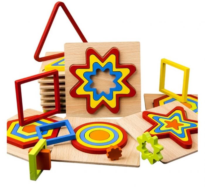 Puzzle 3D Forme geometrice TRIUNGHI [2]