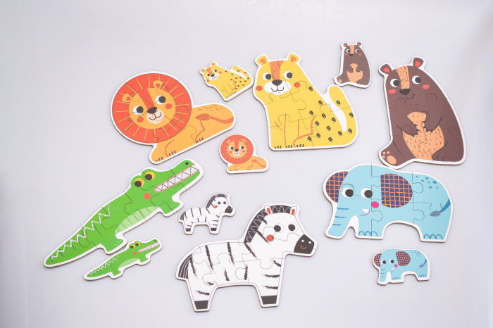 Puzzle 6-in-a-box Animale salbatice [4]