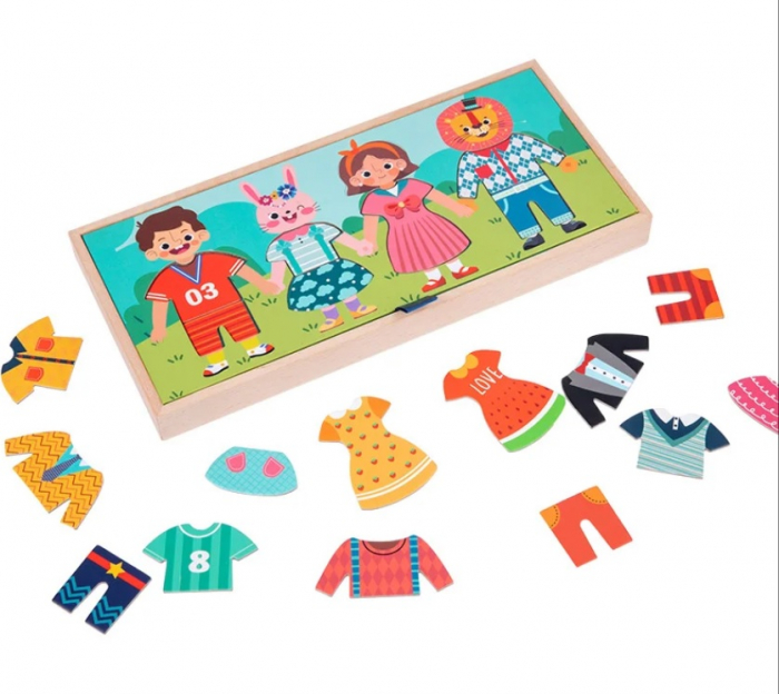 Puzzle imbraca familia si intinde rufele [2]