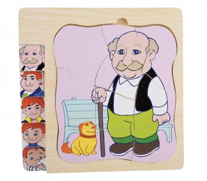 Puzzle multistrat Etapele Vietii Barbat [2]