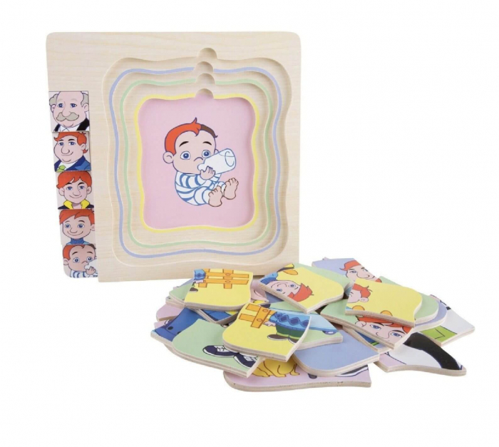 Puzzle multistrat Etapele Vietii Barbat [3]