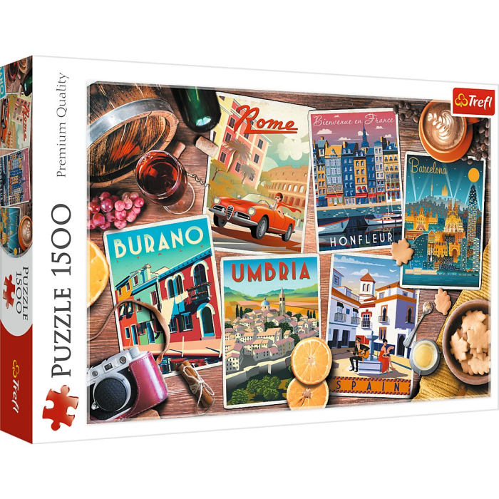 PUZZLE TREFL 1500 CALATORIND PRIN EUROPA [1]