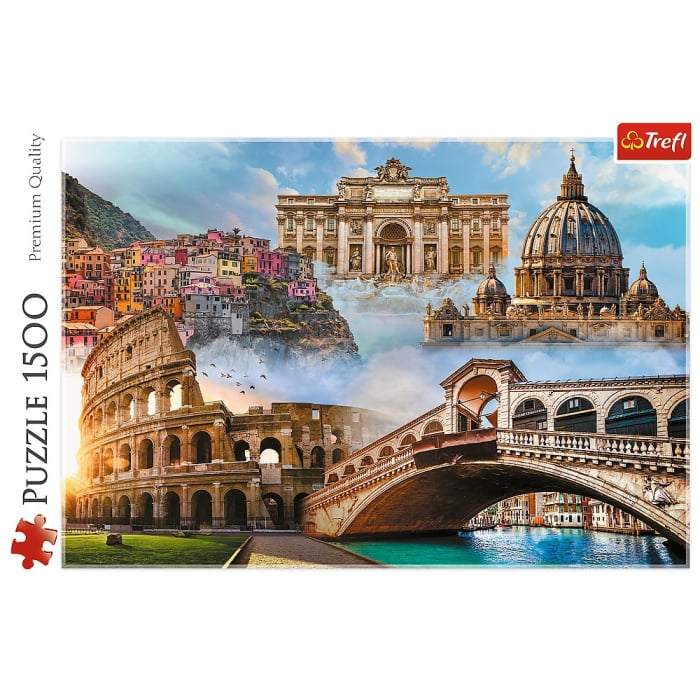 PUZZLE TREFL 1500 LOCURI FAVORITE DIN ITALIA [4]