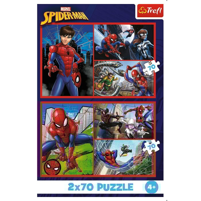 PUZZLE TREFL 2X70 MARVEL SPIDER-MAN AVENTURILE LUI SPIDER-MAN [4]