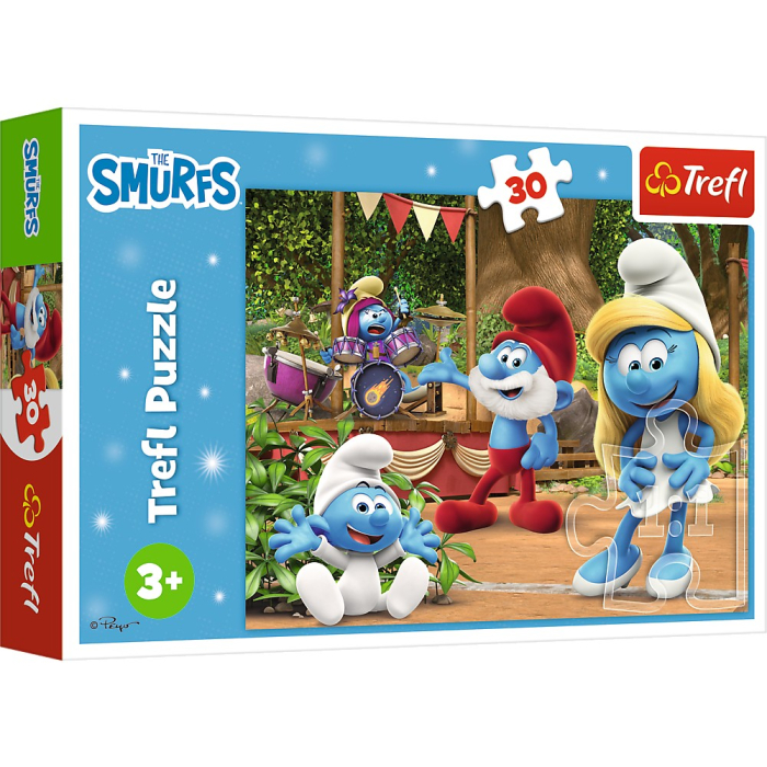 PUZZLE TREFL 30 STRUMFII STRUMFITA SI STRUMFII [1]
