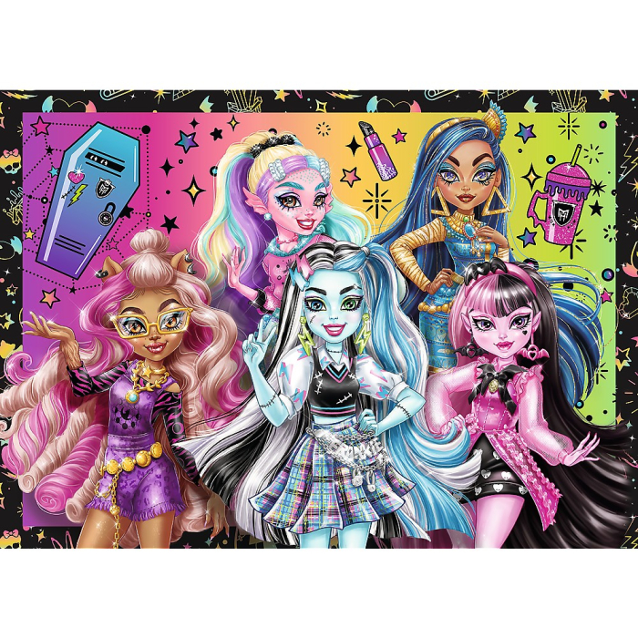 PUZZLE TREFL 4IN1 MONSTER HIGH O ZI ELECTRIZANTA [2]