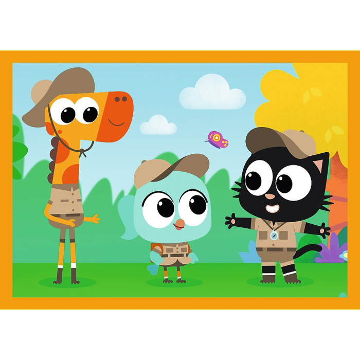 PUZZLE TREFL 4IN1 PLANETA MILO INTALNIRE CU MILO SI PRIETENII [5]