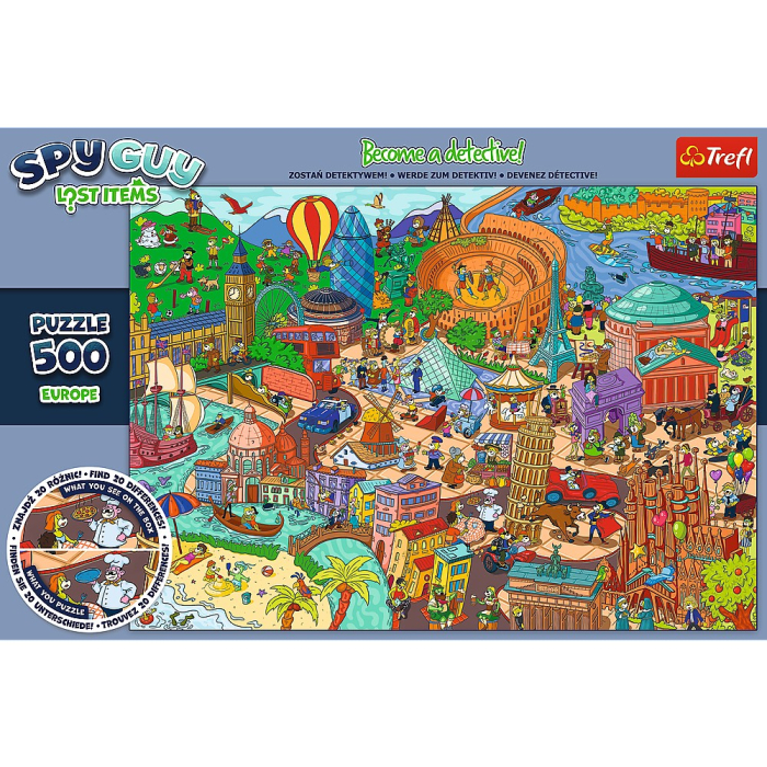 PUZZLE TREFL 500 SPY GUY OBIECTE PIERDUTE IN EUROPA [3]