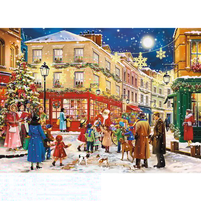 PUZZLE TREFL DIN LEMN 1000 PIESE STRADA PREGATITA DE CRACIUN [2]