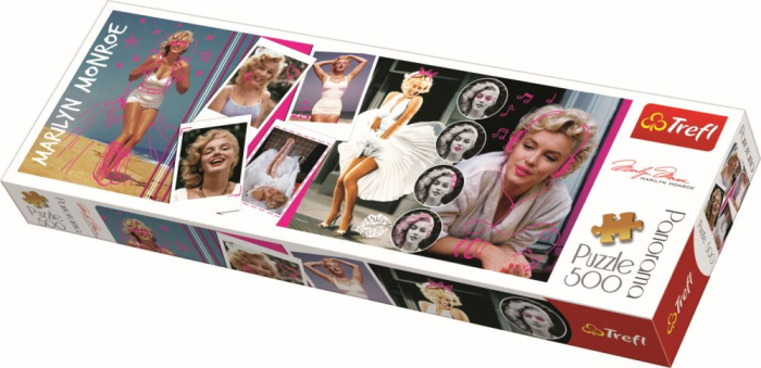 PUZZLE TREFL PANORAMA 500 COLAJ MARILYN MONROE [1]