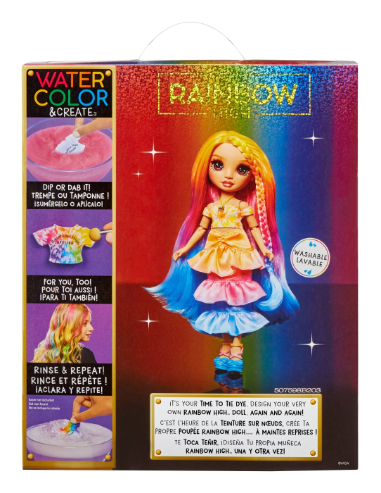 RAINBOW HIGH WATERCOLOR CREATE PAPUSA OCHI CAPRUI [9]