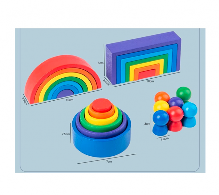 Rainbow stacker. Joc complex de motricitate [2]