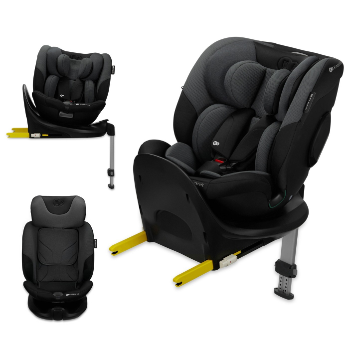 SCAUN AUTO KINDERKRAFT I-FIX, I-SIZE 40-150 CM, GRAPHITE BLACK [4]