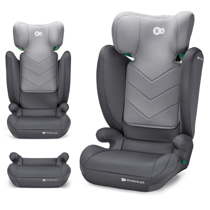 SCAUN AUTO KINDERKRAFT I-SPARK, I-SIZE 100-150 CM, GREY [2]