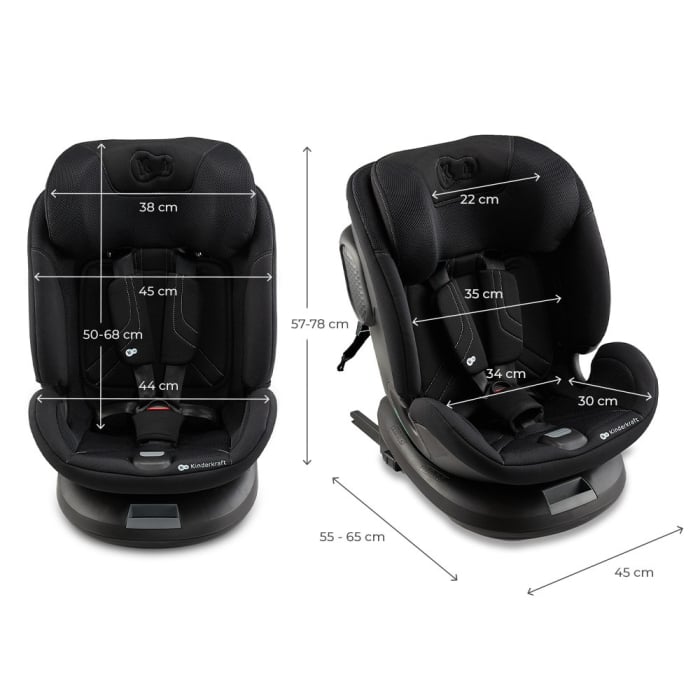 SCAUN AUTO KINDERKRAFT XPEDITION 3 I-SIZE 40-150 CM, BLACK [7]