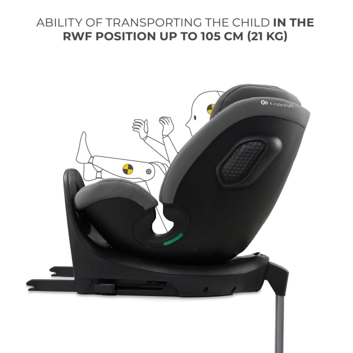 SCAUN AUTO KINDERKRAFT XRIDER 2 I-SIZE 40-150 CM GREY [19]