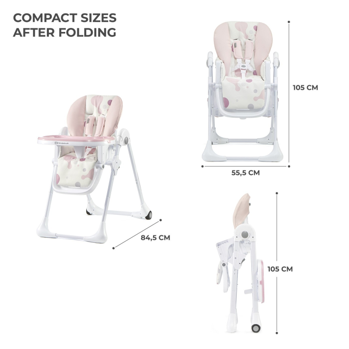 SCAUN DE MASA KINDERKRAFT YUMMY PLIABIL, PINK [8]