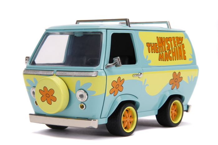 SCOOBY DOO MYSTERY VAN SET FORMAT DIN DUBITA METALICA SCARA 1:24 SI 2 FIGURINE SCOOBY DOO SI SHAGGY [4]