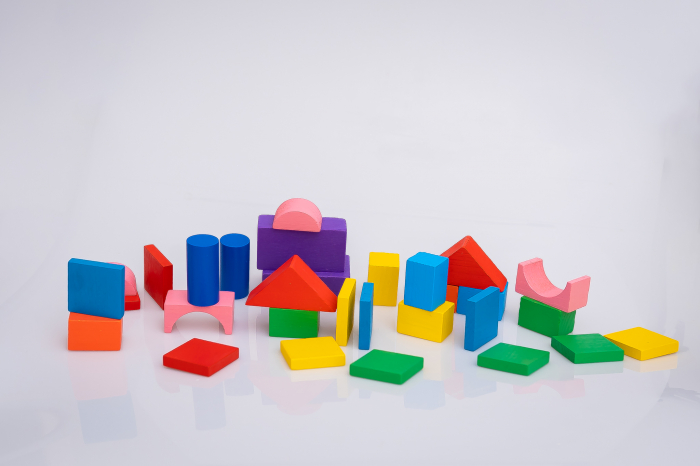 Set 2 in 1 Cuburi constructii lemn si jucarie de tras [3]