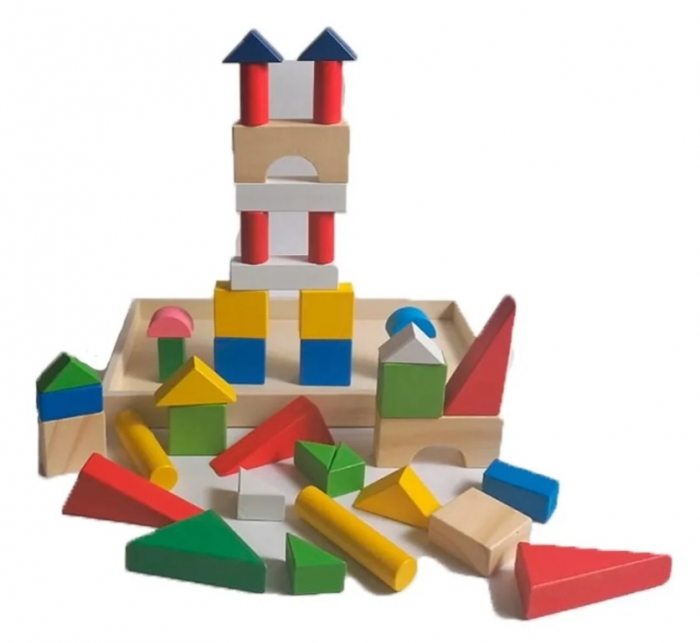 Set 32 de cuburi de lemn cu tavita [4]