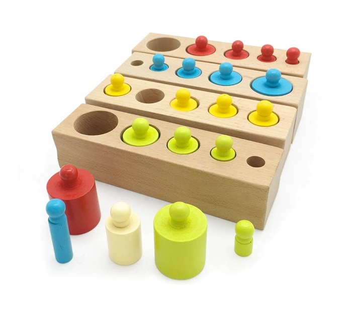 Set cilindri colorati Montessori [2]