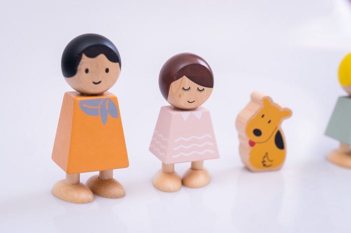 Set de papusi din lemn FAMILIA MEA [4]