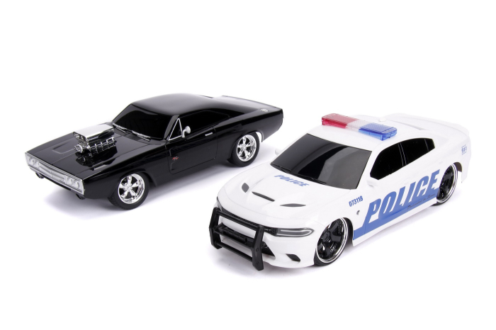 SET MASINUTE FAST AND FURIOUS RC TOYOTA SUPRA&DODGE CHARGER SRT SCARA 1:16 [4]