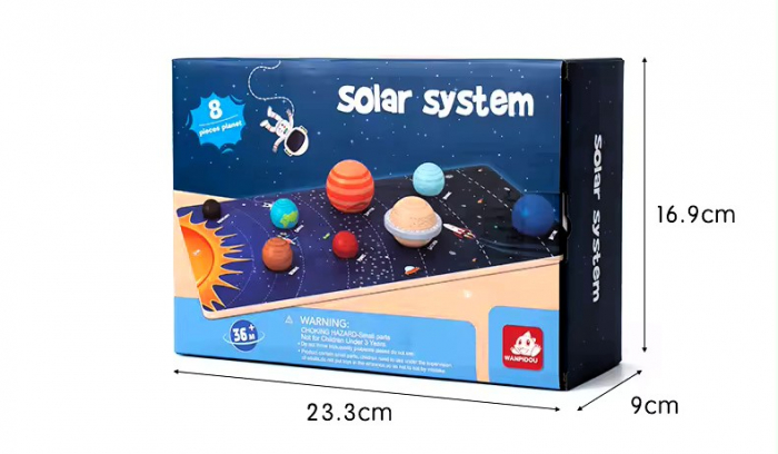 Puzzle sistemul solar -  planete  Montessori [7]