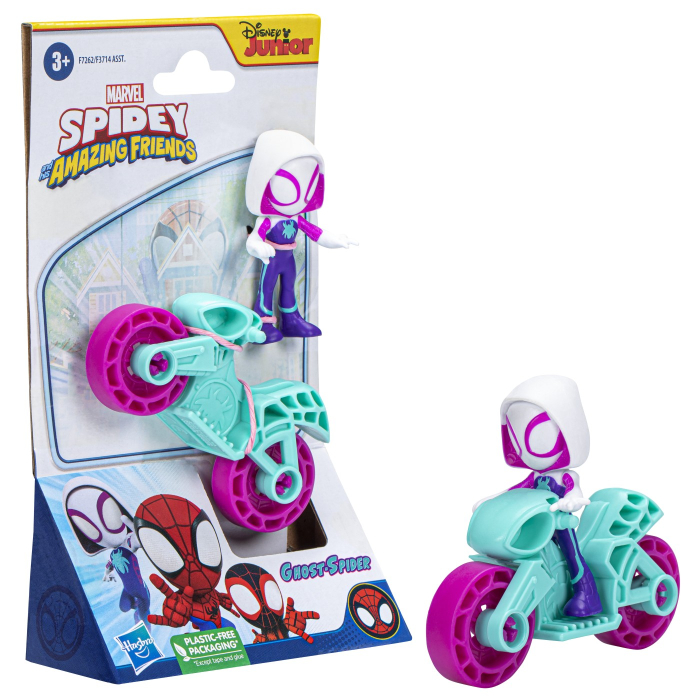 SPIDERMAN SET MOTOCICLETA SI FIGURINA GHOST SPIDER 6CM [5]