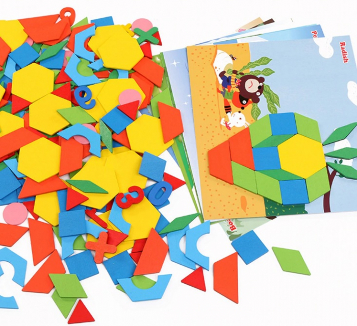 Tangram de lemn 250 de piese [3]