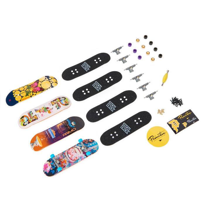 TECH DECK PACHET 4 PIESE FINGERBOARD PRIMITIVE 9.6CM [2]