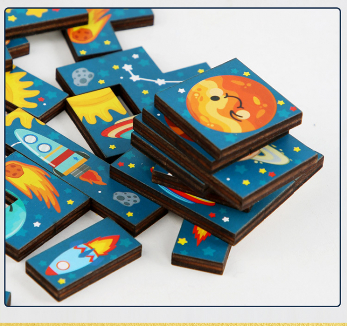 Tetris din lemn - Planete [2]