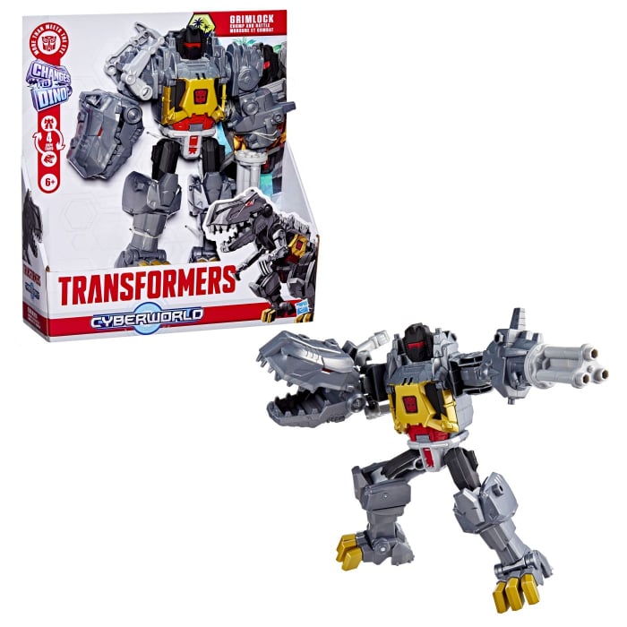 TRANSFORMERS CYBERWORLD ROBOT GRIMLOCK TRANSFORMABIL IN DINOZAUR [9]