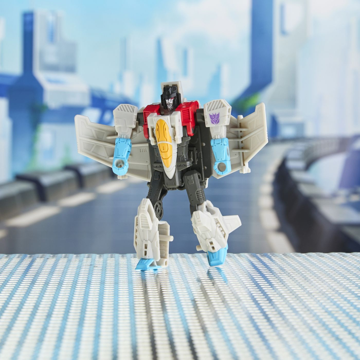 TRANSFORMERS CYBERWORLD ROBOT STARSCREAM CONVERTIBIL 10CM [6]