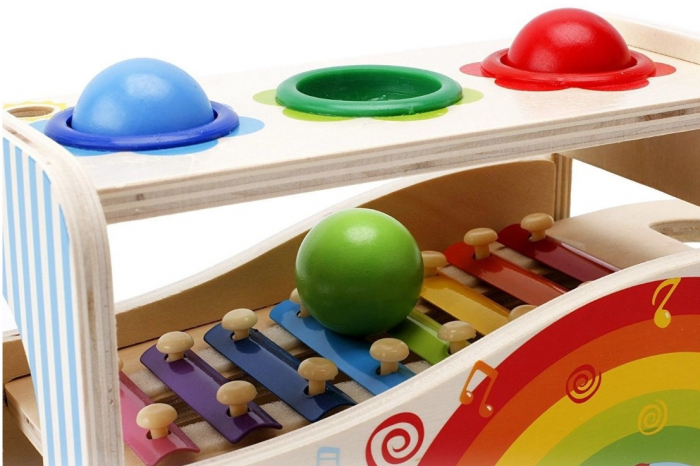 Xilofon cu bile si ciocan Montessori [3]