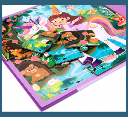 Materiale didactice - Puzzle magnetic - Printesa