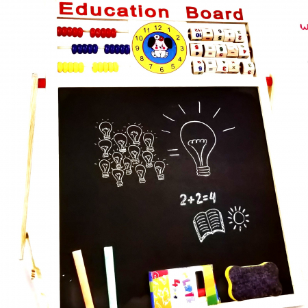 Tabla din lemn magnetica cu ceas si numaratoare si cu doua suprafete [4]