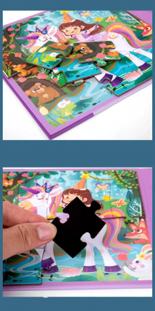 Puzzle magnetic - Printesa [3]