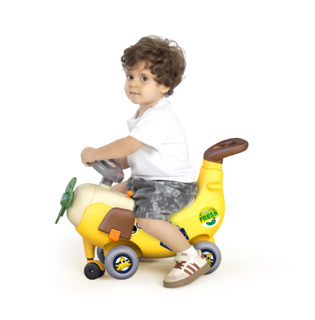 AVION INTERACTIV 4 IN 1 RIDE ON SI MANER DE IMPINGERE BANANA [3]