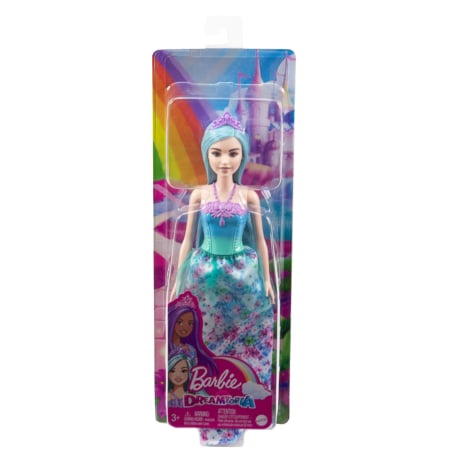 Păpuși și accesorii - BARBIE DREAMTOPIA PAPUSA PRINTESA CU PAR ALBASTRU
