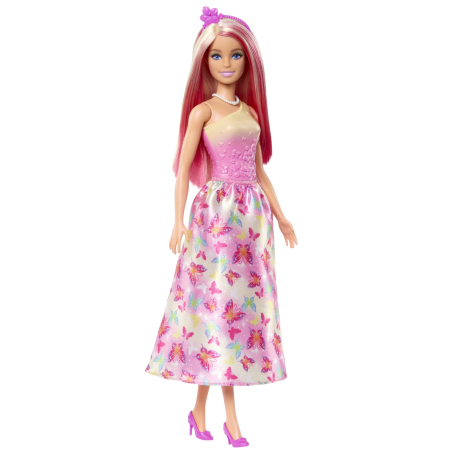 BARBIE PAPUSA BARBIE CU PARUL BLOND SI ROZ [1]