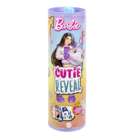 Jucării de rol - BARBIE PAPUSA BARBIE CUTIE REVEAL ZEBRA