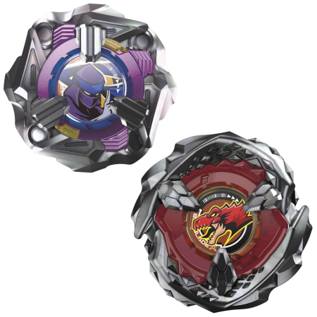 BEYBLADE X PACHET DUO BEAT TYRANNO 4-70Q SI KNIFE SHINOBI 4-80HN [2]