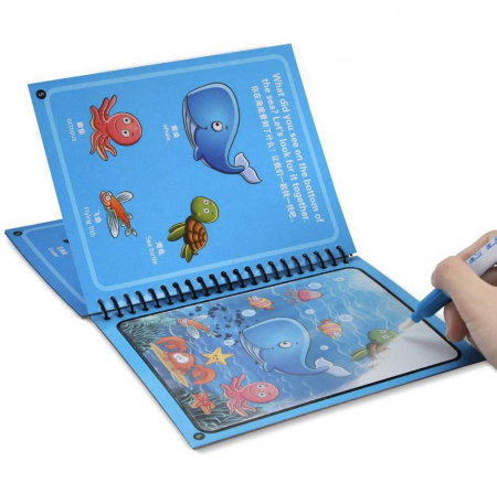 Carte magica de colorat cu apa UNICORNI [6]