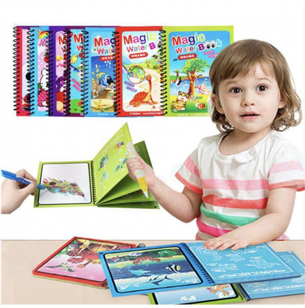 Carte magica de colorat cu apa UNICORNI [3]