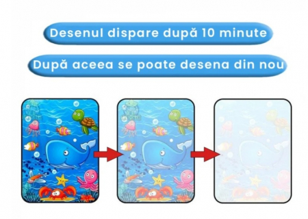 Carte magica de colorat cu apa. Viata marina [1]