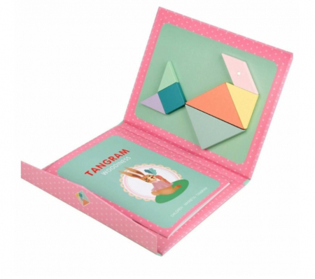 Carte magnetica Tangram roz [0]