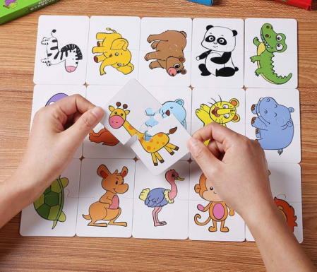 Cartonase de asociere din doua piese. Animale [0]