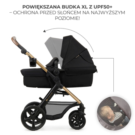CARUCIOR 3 IN 1 KINDERKRAFT MOOV 2, NEGRU PUR [2]