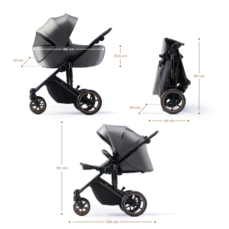 CARUCIOR 3 IN 1 KINDERKRAFT PRIME 2 3IN1 MINK PRO GREY [4]